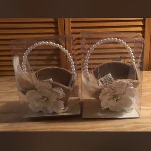 Two flower girl baskets brand new!